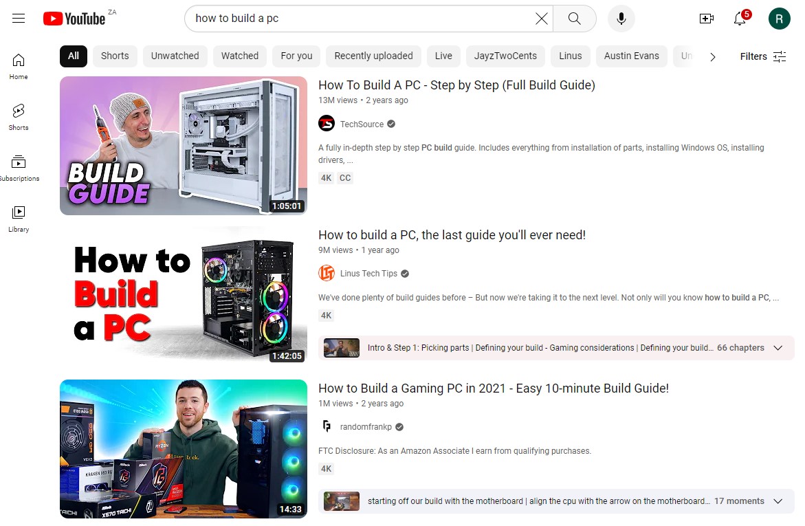 how to build a pc video description